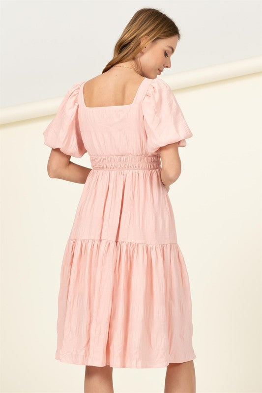 Find Me Again Tiered Midi Dress - The Beaucoup Home