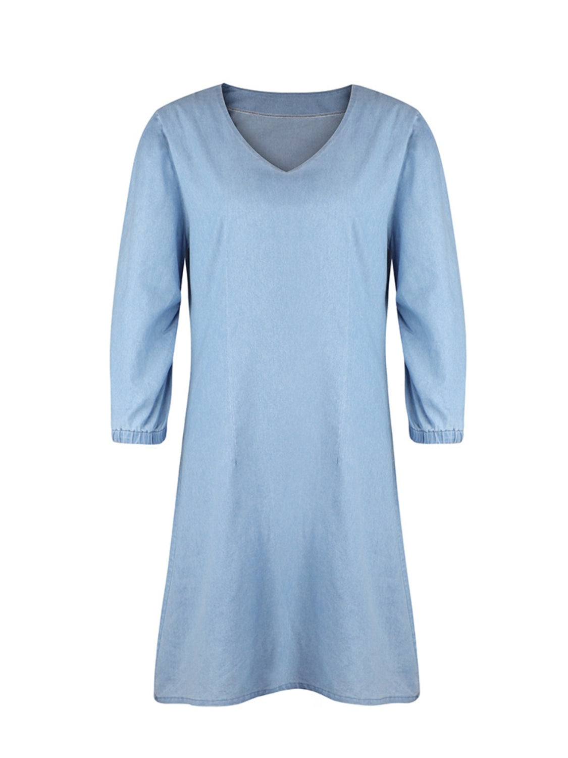 Full Size V-Neck Half Sleeve Dress - The Beaucoup Home