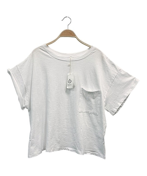 POCKET OVERSIZE CROP T-SHIRT - The Beaucoup Home