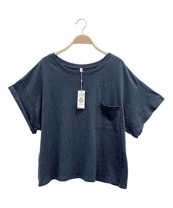 POCKET OVERSIZE CROP T-SHIRT - The Beaucoup Home