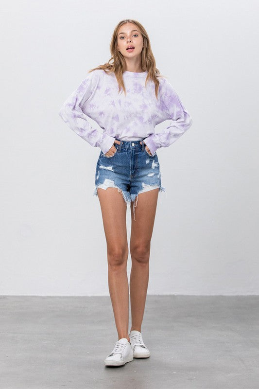 High Rise Denim Shorts - The Beaucoup Home