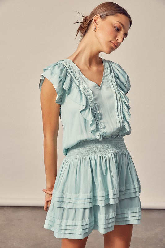 Pleated Detail Dress - The Beaucoup Home