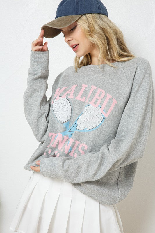 French Terry Graphic Sweatshirt - The Beaucoup Home