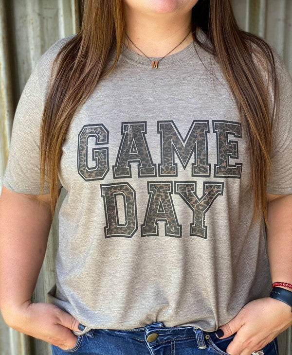 Game Day Leopard Tee - Full Size - The Beaucoup Home