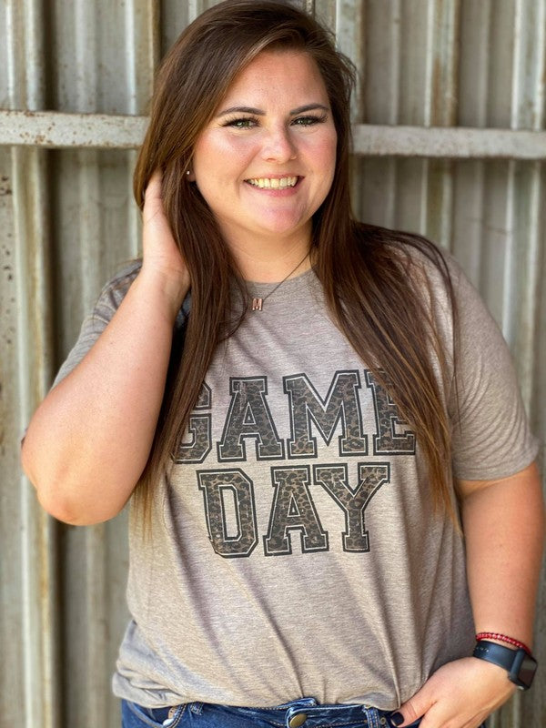 Game Day Leopard Tee - Full Size - The Beaucoup Home