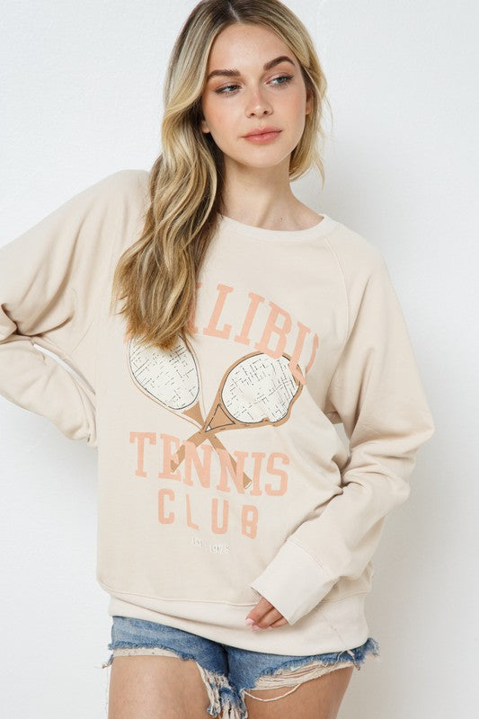 French Terry Graphic Sweatshirt - The Beaucoup Home