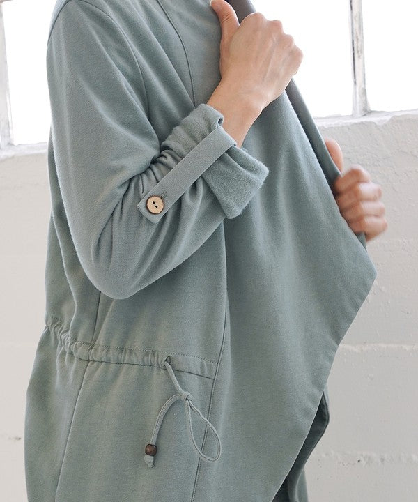 Open Front Hemp & Cotton Jacket - The Beaucoup Home