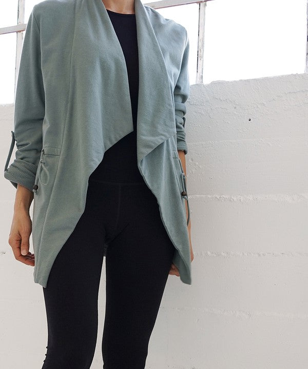 Open Front Hemp & Cotton Jacket - The Beaucoup Home