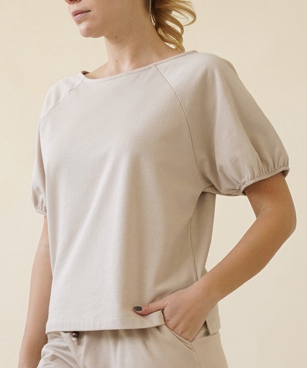 Hemp Balloon Sleeve Top - The Beaucoup Home