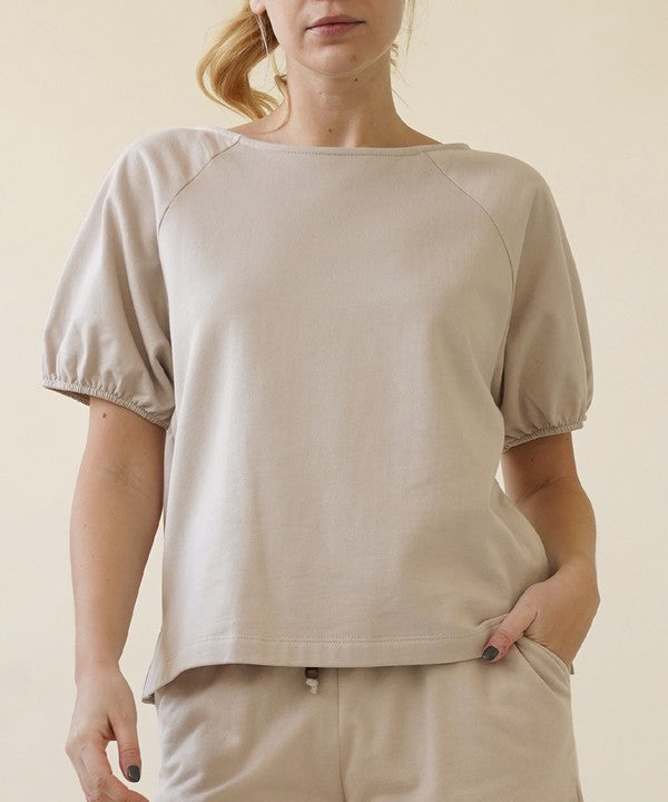 Hemp Balloon Sleeve Top - The Beaucoup Home