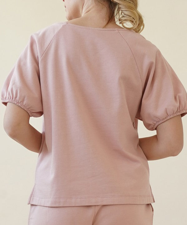 Hemp Balloon Sleeve Top - The Beaucoup Home