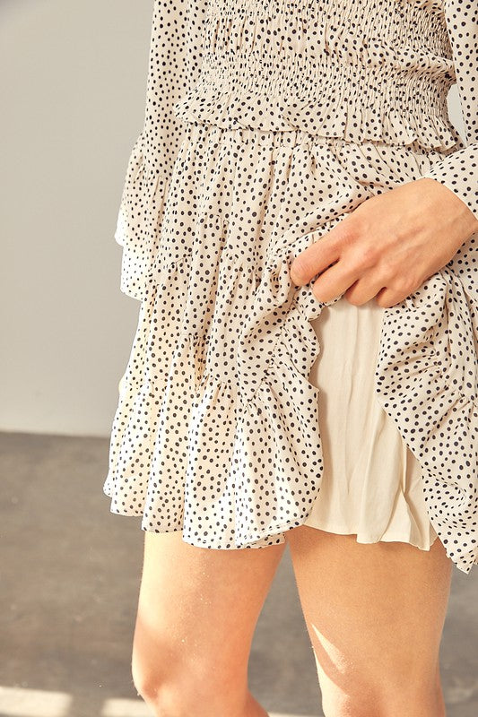 Dotted Ruffle Skort - The Beaucoup Home