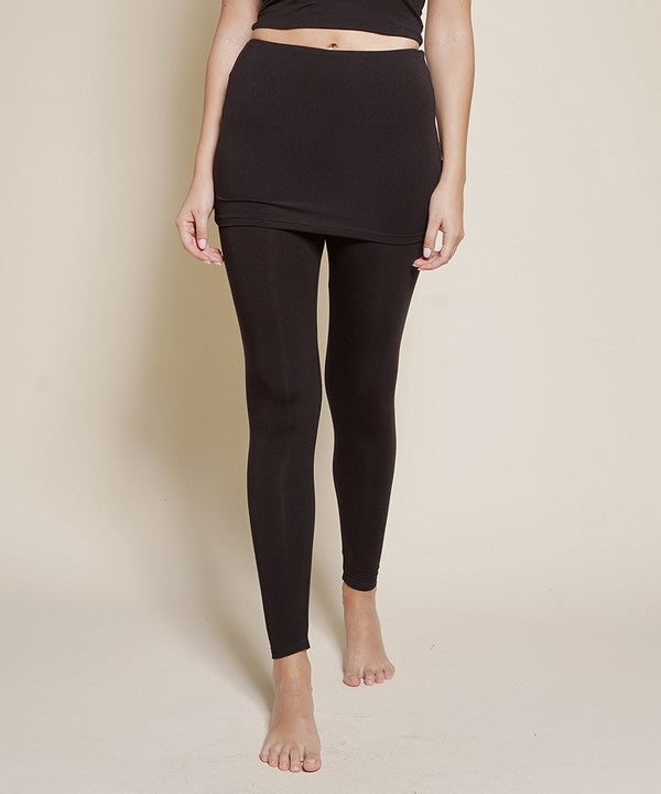 Pre-Washed Bamboo One Piece Skirted Legging - The Beaucoup Home