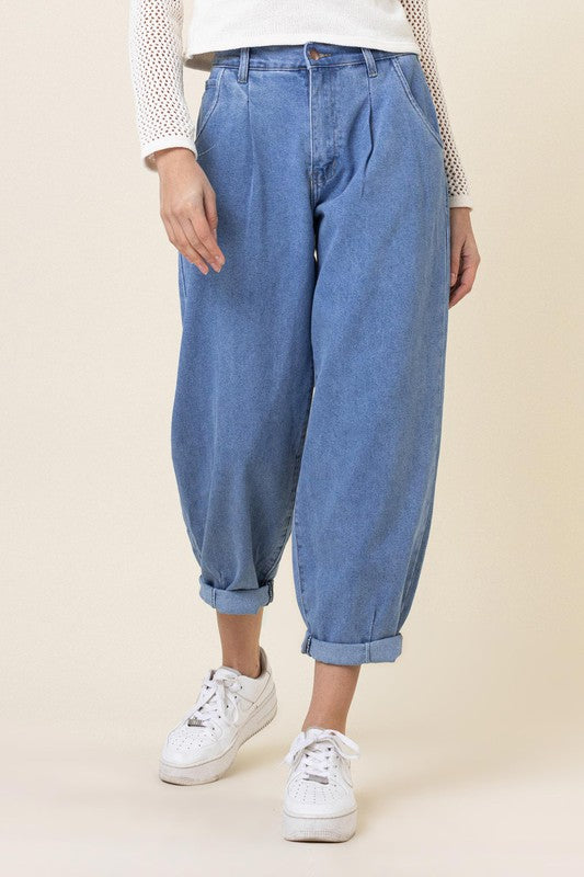 Slouchy High Waisted Jeans - The Beaucoup Home