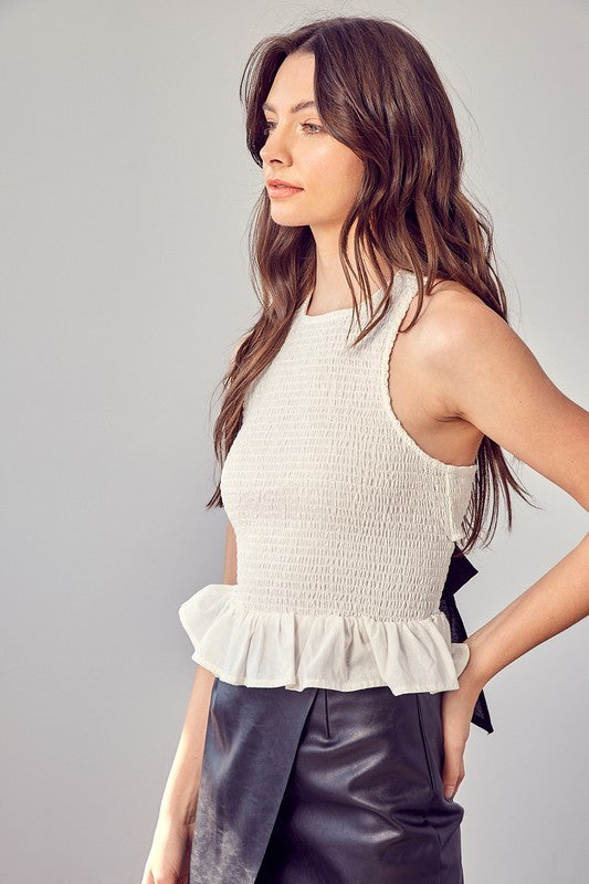 Smocked Criss Cross Back - The Beaucoup Home