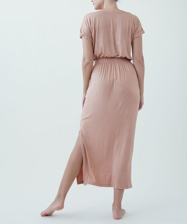 Casual Maxi Bamboo Dress with Pockets - The Beaucoup Home