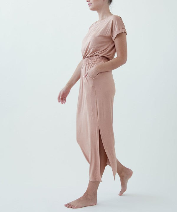 Casual Maxi Bamboo Dress with Pockets - The Beaucoup Home