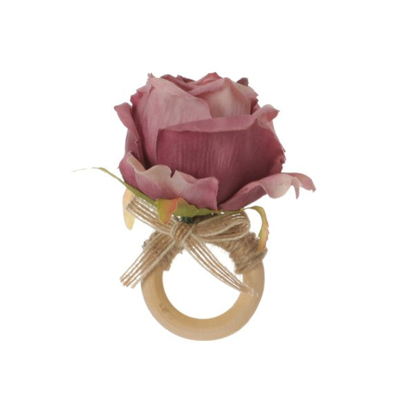 Rosa Napkin Ring -Set of 4 - The Beaucoup Home