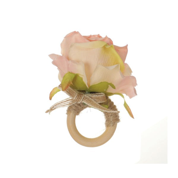 Rosa Napkin Ring -Set of 4 - The Beaucoup Home