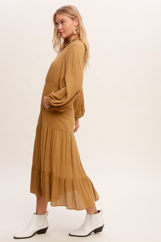 Feminine Boho Inspired Maxi Woven Dress - The Beaucoup Home