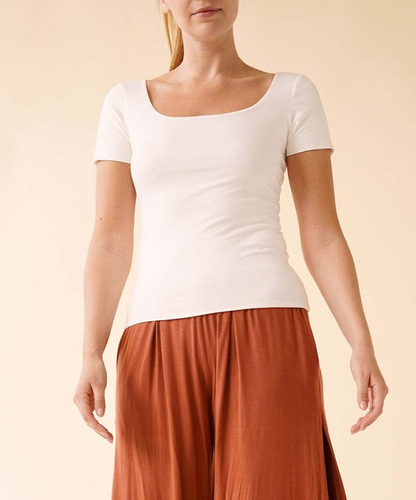 Double Layered Bamboo Cap Sleeve Top - The Beaucoup Home