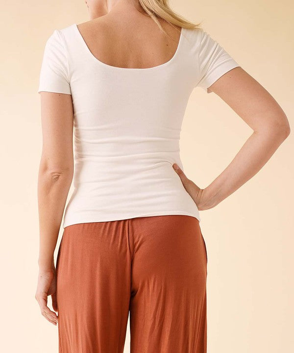 Double Layered Bamboo Cap Sleeve Top - The Beaucoup Home