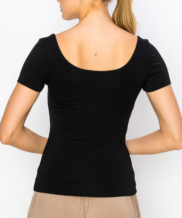 Double Layered Bamboo Cap Sleeve Top - The Beaucoup Home