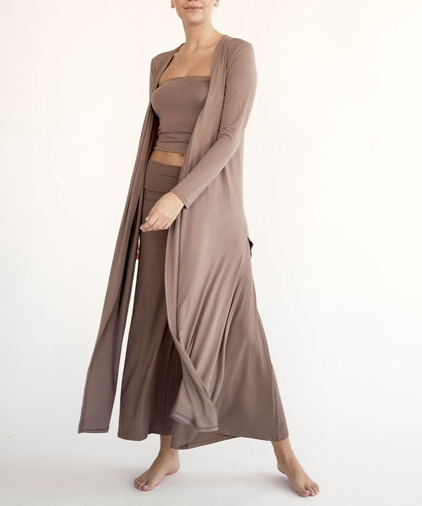 Maxi Organic Bamboo Cotton Cardigan - The Beaucoup Home