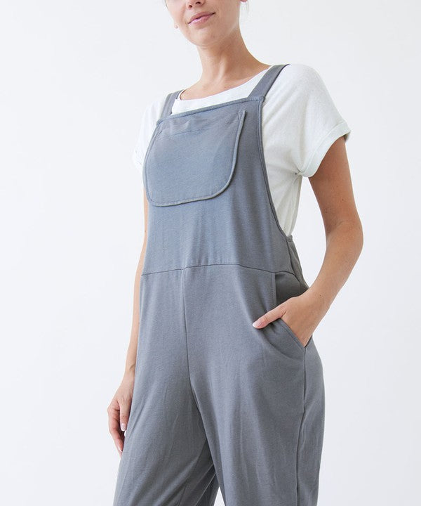 BRUSHED ORGANIC HEMP Relaxed Fit Overalls - The Beaucoup Home