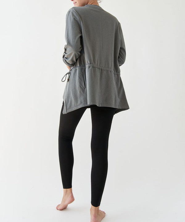 Open Front Hemp & Cotton Jacket - The Beaucoup Home