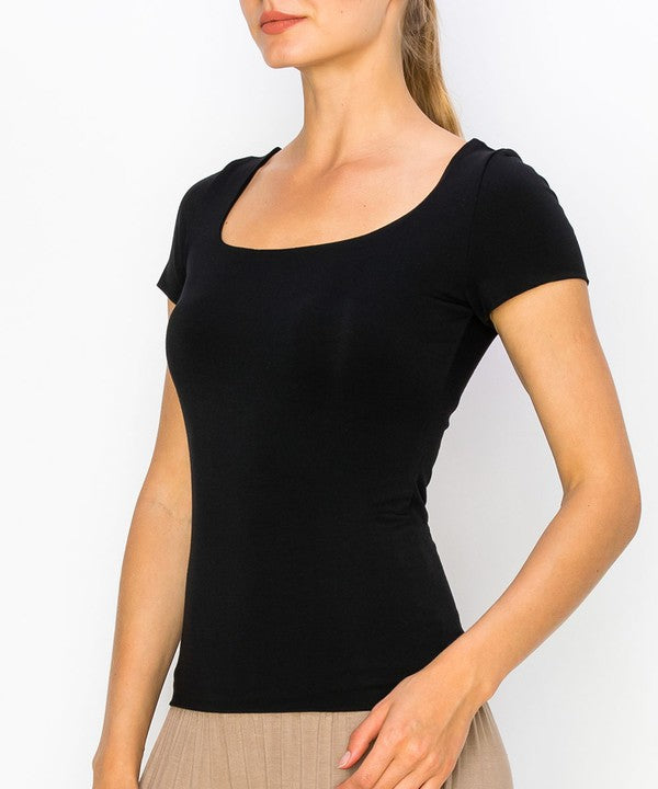 Double Layered Bamboo Cap Sleeve Top - The Beaucoup Home