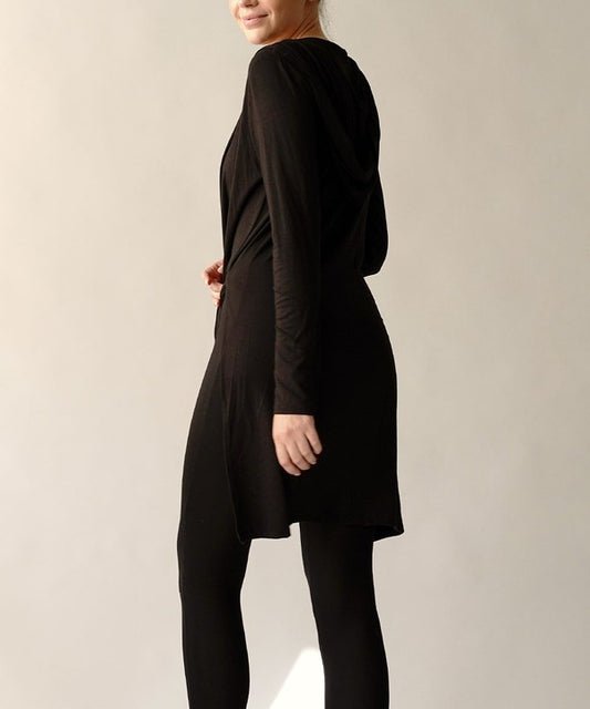 Slim Bamboo Cardigan with Hoodie - The Beaucoup Home