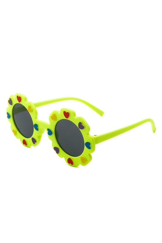 Children Junior Round Circle Heart Sunglasses - The Beaucoup Home