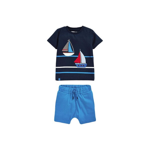 Boy’s Nautical Sail Boats Short Set - The Beaucoup Home