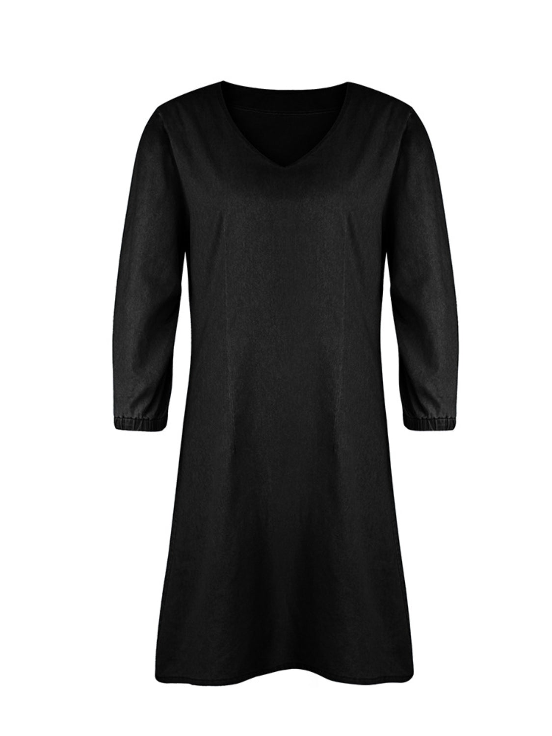 Full Size V-Neck Half Sleeve Dress - The Beaucoup Home