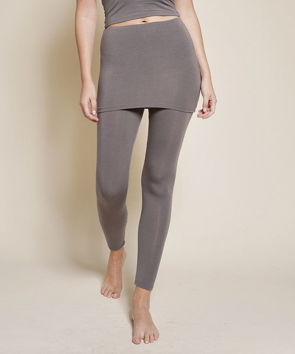 Pre-Washed Bamboo One Piece Skirted Legging - The Beaucoup Home