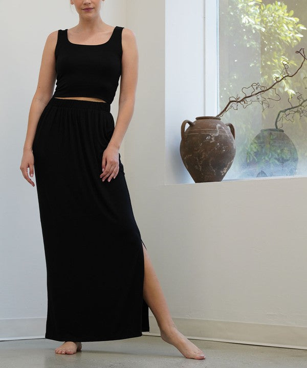 Bamboo Maxi Skirt - The Beaucoup Home