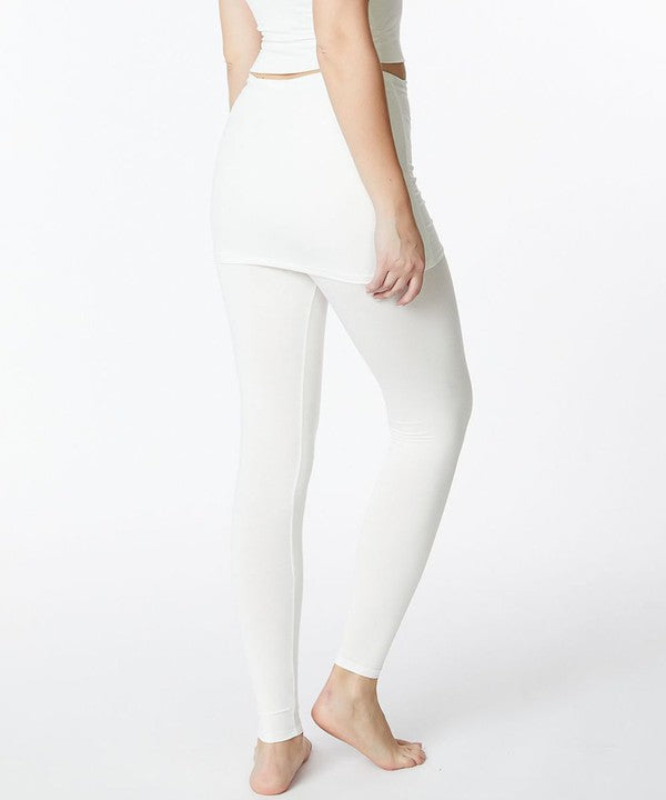 Pre-Washed Bamboo One Piece Skirted Legging - The Beaucoup Home