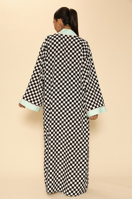 Checkered Kimono