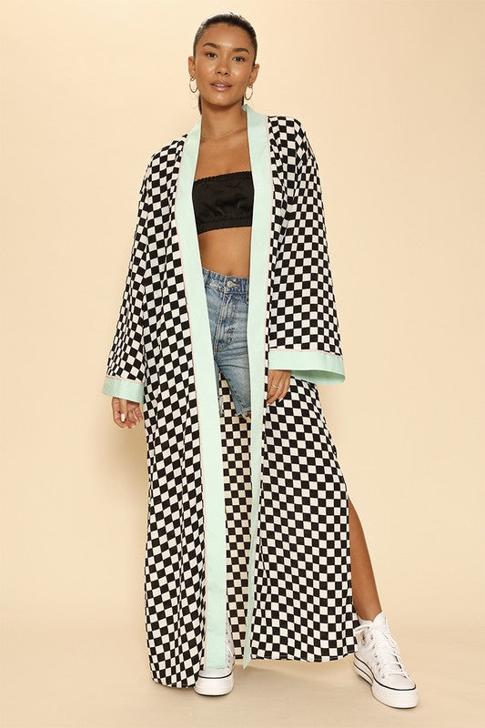 Checkered Kimono