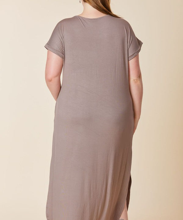 Curvy Maxi Bamboo Cotton Dress - The Beaucoup Home