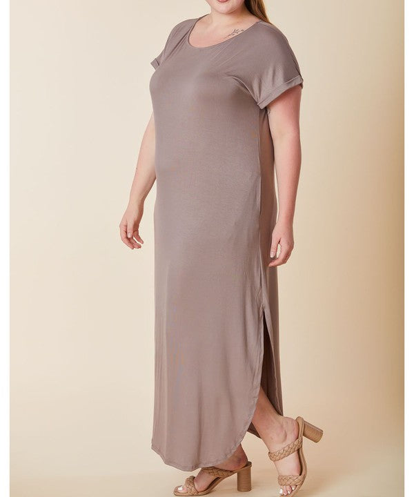 Curvy Maxi Bamboo Cotton Dress - The Beaucoup Home