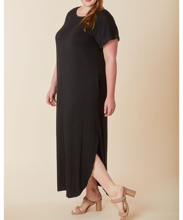 Curvy Maxi Bamboo Cotton Dress - The Beaucoup Home