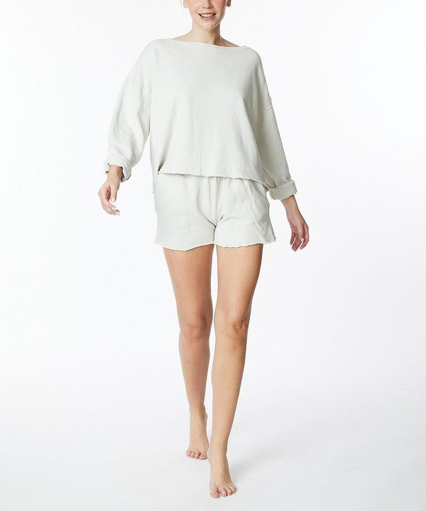 Garment Dy Crop Short Set - The Beaucoup Home