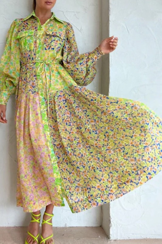 Long Sleeve Floral Maxi Dress