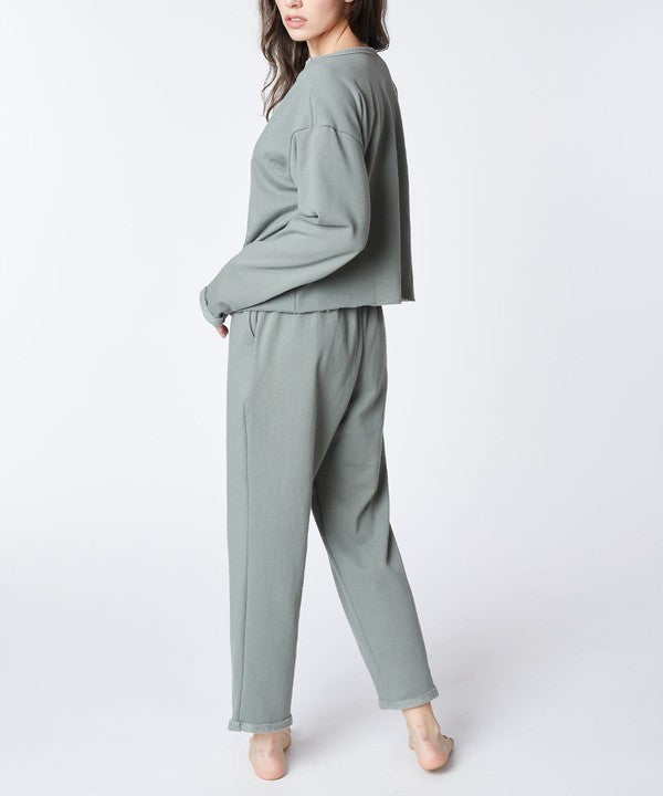 RECYCLED COTTON LOUNGEWEAR SET - The Beaucoup Home