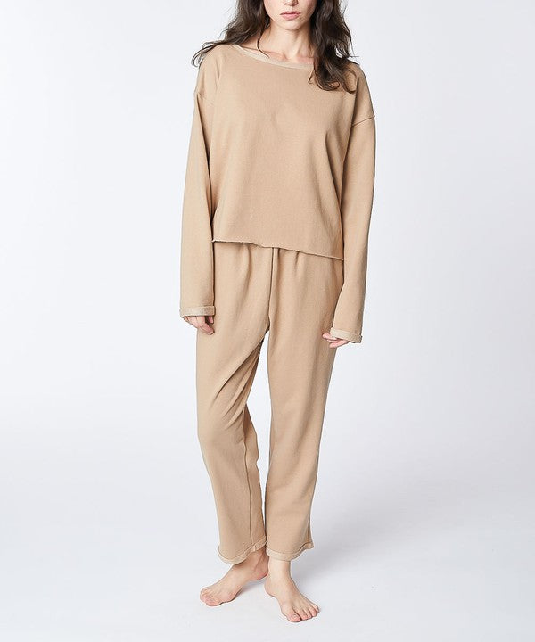 RECYCLED COTTON LOUNGEWEAR SET - The Beaucoup Home