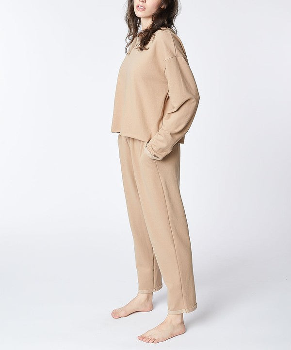 RECYCLED COTTON LOUNGEWEAR SET - The Beaucoup Home