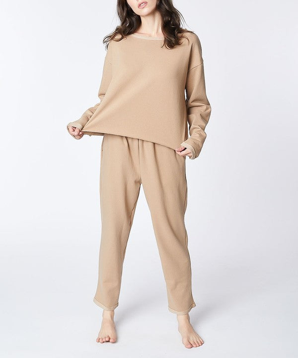 RECYCLED COTTON LOUNGEWEAR SET - The Beaucoup Home