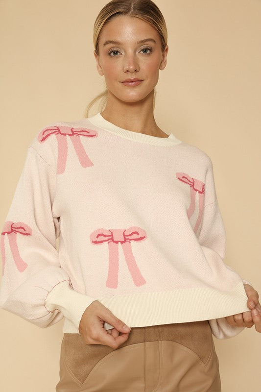 Knit Bow Sweater